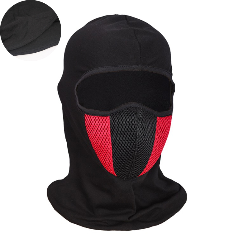Breathable Balaclava Motorcycle Full Face Mask Motorbike Cycling Bike Mask Motocross Helmet Hood Moto Riding Neck Face
