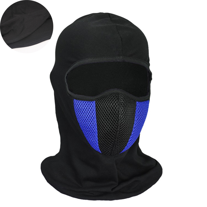 Breathable Balaclava Motorcycle Full Face Mask Motorbike Cycling Bike Mask Motocross Helmet Hood Moto Riding Neck Face