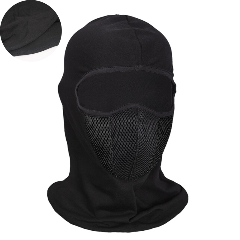 Breathable Balaclava Motorcycle Full Face Mask Motorbike Cycling Bike Mask Motocross Helmet Hood Moto Riding Neck Face