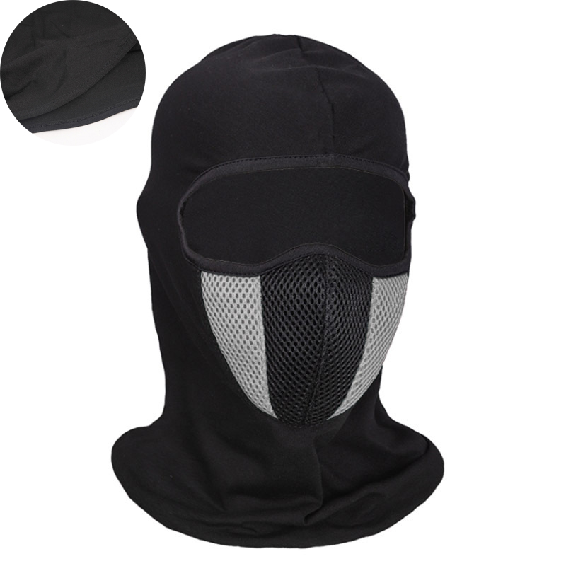 Breathable Balaclava Motorcycle Full Face Mask Motorbike Cycling Bike Mask Motocross Helmet Hood Moto Riding Neck Face