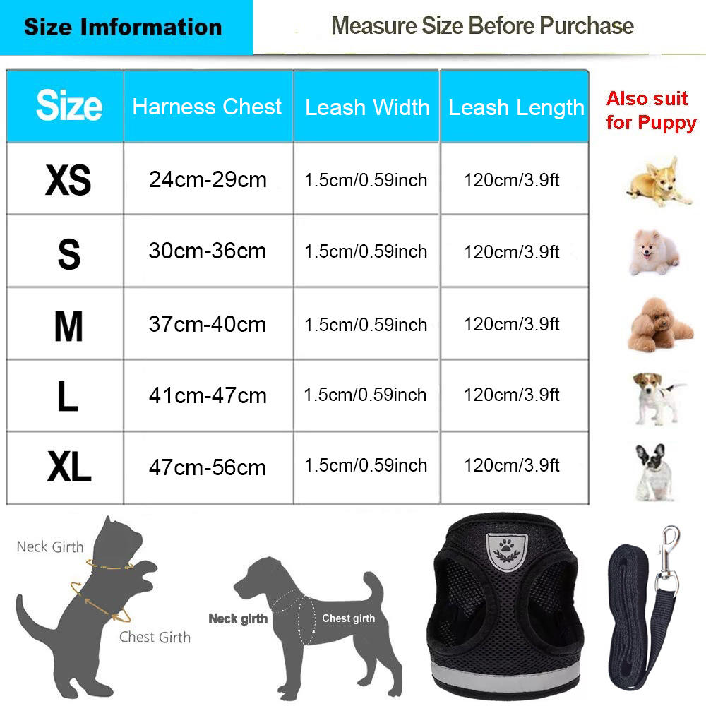 Breathable Cat Harness And Leash Escape Proof Pet Clothes Kitten Puppy Dogs Vest Adjustable Easy Control Reflective Cat Breathable Cat Harness And Leash Escape Proof Pet Clothes Kitten Puppy Dogs Vest Adjustable Easy Control Reflective Cat