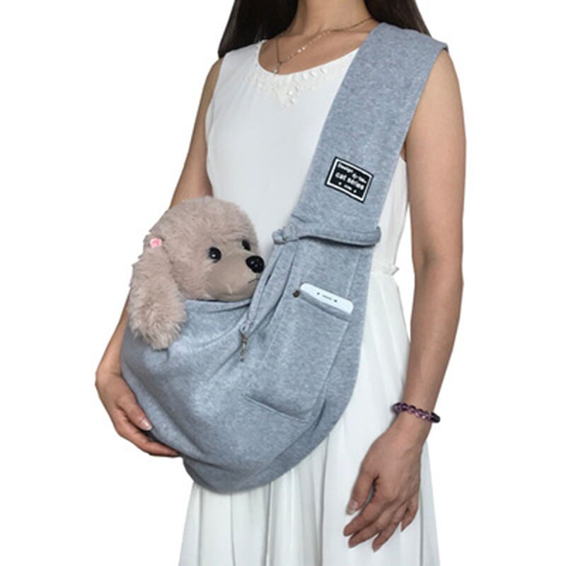 Breathable Cat Sling Carrier Bag with Pocket Breathable Cat Sling Carrier Bag with Pocket