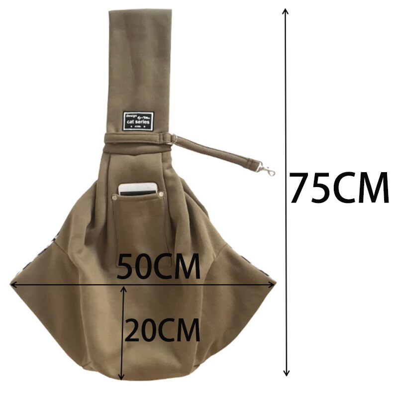 Breathable Cat Sling Carrier Bag with Pocket Breathable Cat Sling Carrier Bag with Pocket
