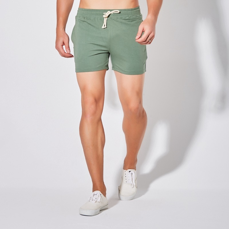 Breathable Cotton Mens Running Shorts