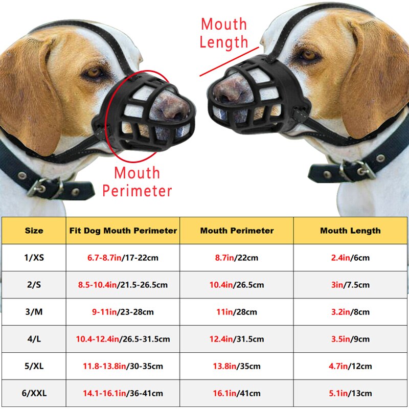 Breathable Dog Basket Muzzle Breathable Dog Basket Muzzle