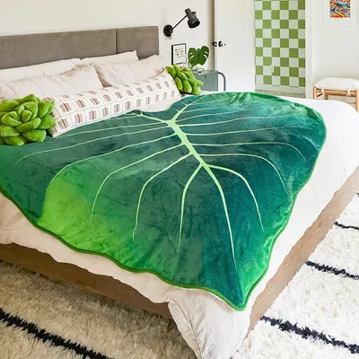 Breathable Flannel Leaf Blanket Breathable Flannel Leaf Blanket