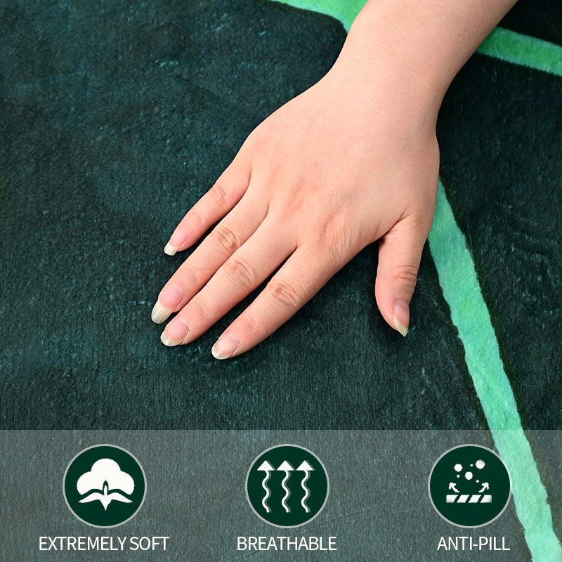 Breathable Flannel Leaf Blanket Breathable Flannel Leaf Blanket