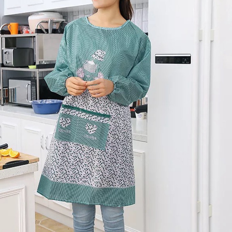 Breathable Housework Full Sleeve Apron