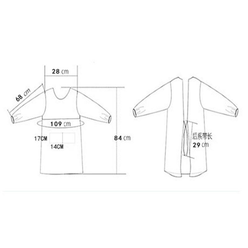 Breathable Housework Full Sleeve Apron