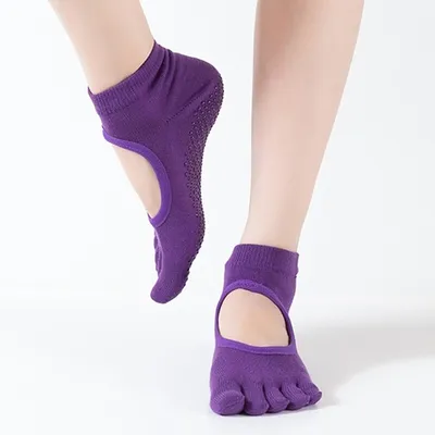 Breathable Ladies Yoga Toe Socks Breathable Ladies Yoga Toe Socks