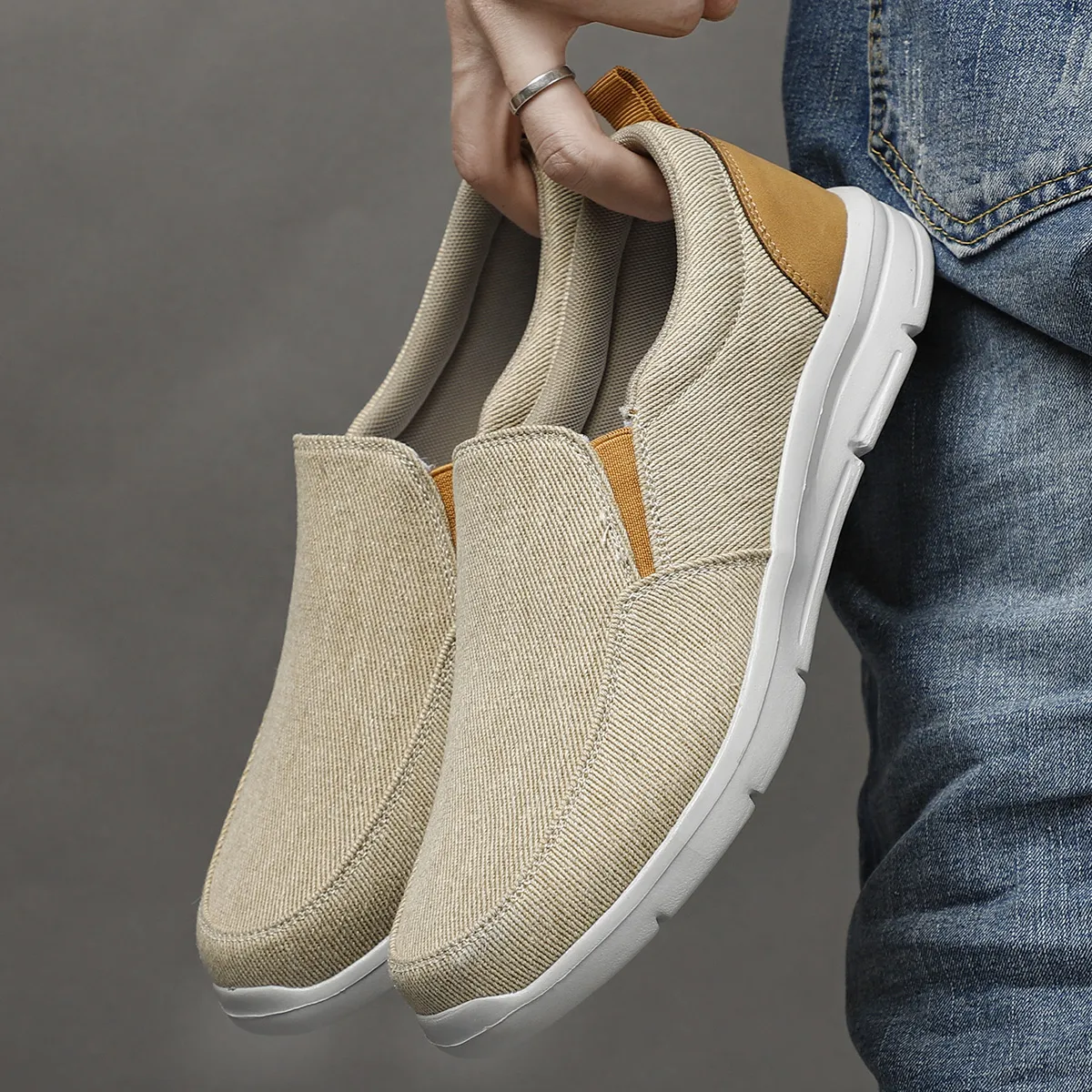 Breathable Men's Canvas Shoes Breathable Men's Canvas Shoes