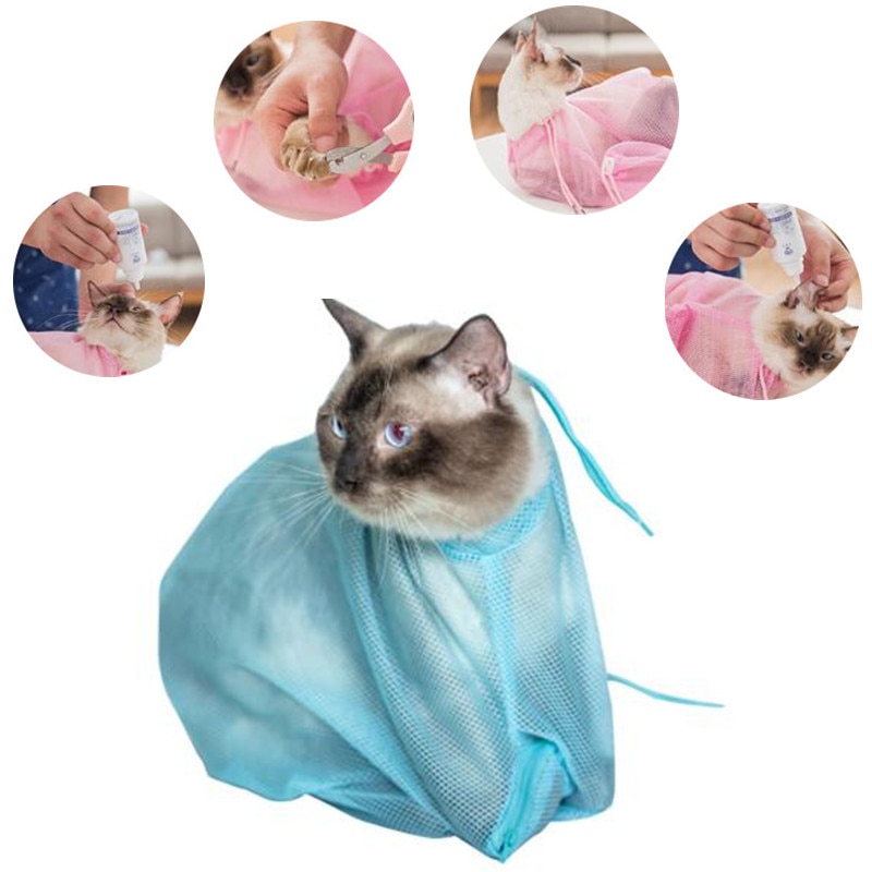 Breathable Mesh Cat Bathing Bag