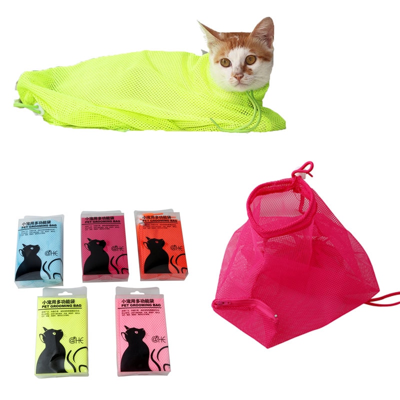 Breathable Mesh Cat Bathing Bag Breathable Mesh Cat Bathing Bag