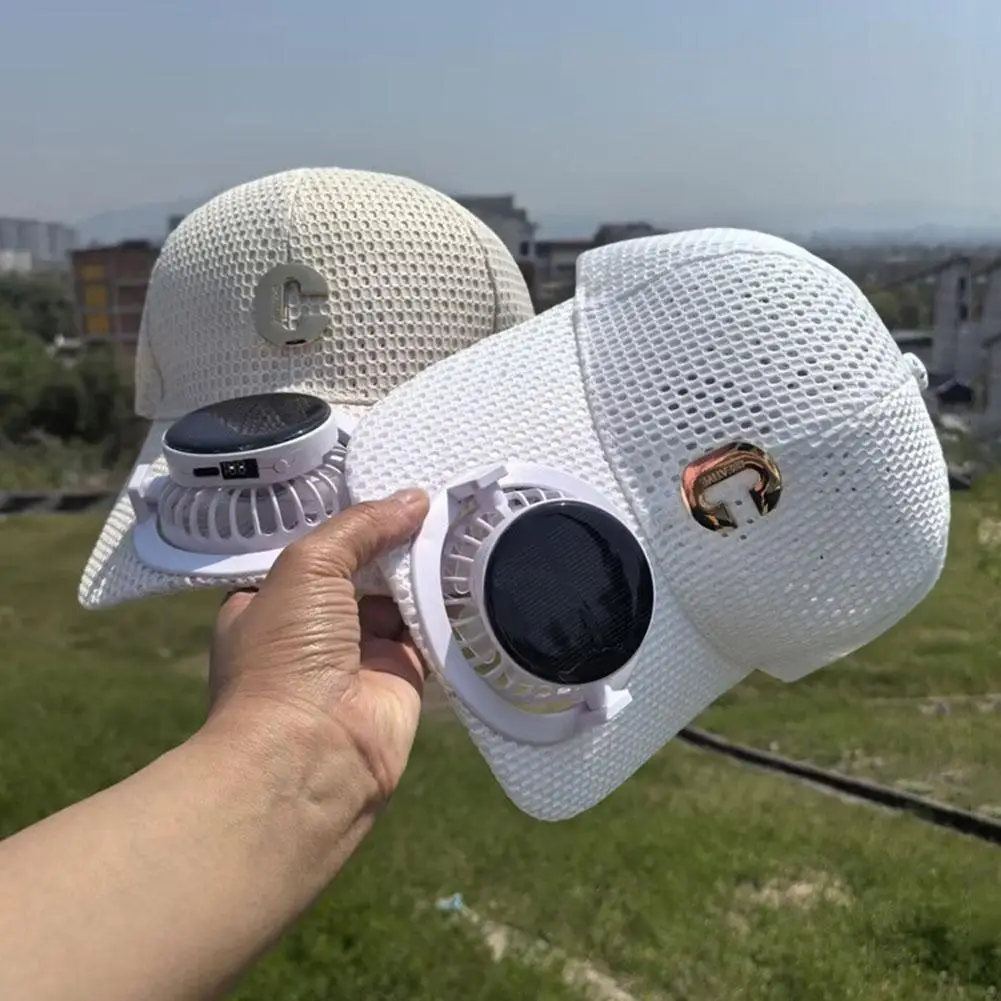 Breathable Mesh Sun Protection Cap Solar Charging Breathable Mesh Hat Outdoor Fishing Hats Snapback Trucker Cap Breathable Mesh Sun Protection Cap Solar Charging Breathable Mesh Hat Outdoor Fishing Hats Snapback Trucker Cap