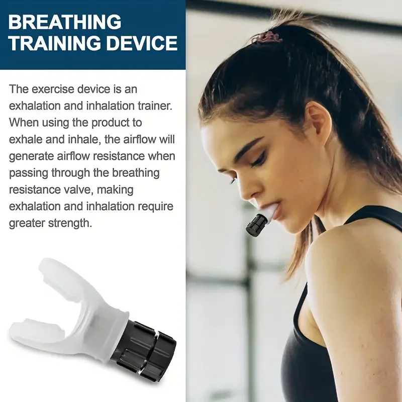 Breathing Exercise For Lungs Portable Breath Fitness Exerciser Device Endurance Workout With Adjustable Resistances Breathing Exercise For Lungs Portable Breath Fitness Exerciser Device Endurance Workout With Adjustable Resistances