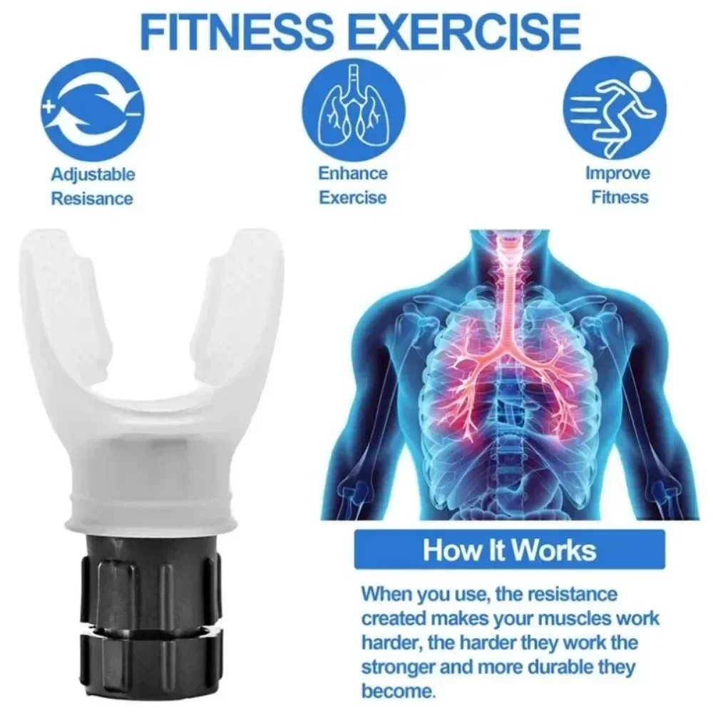 Breathing Exercise For Lungs Portable Breath Fitness Exerciser Device Endurance Workout Device With Adjustable Breathing Exercise For Lungs Portable Breath Fitness Exerciser Device Endurance Workout Device With Adjustable