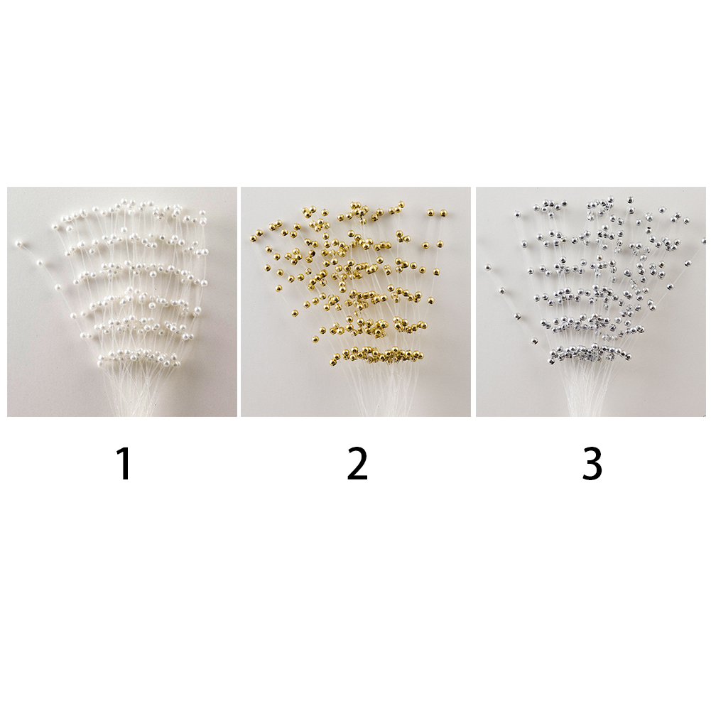 Bridal Bouquet Faux Pearl Stems (10pcs)
