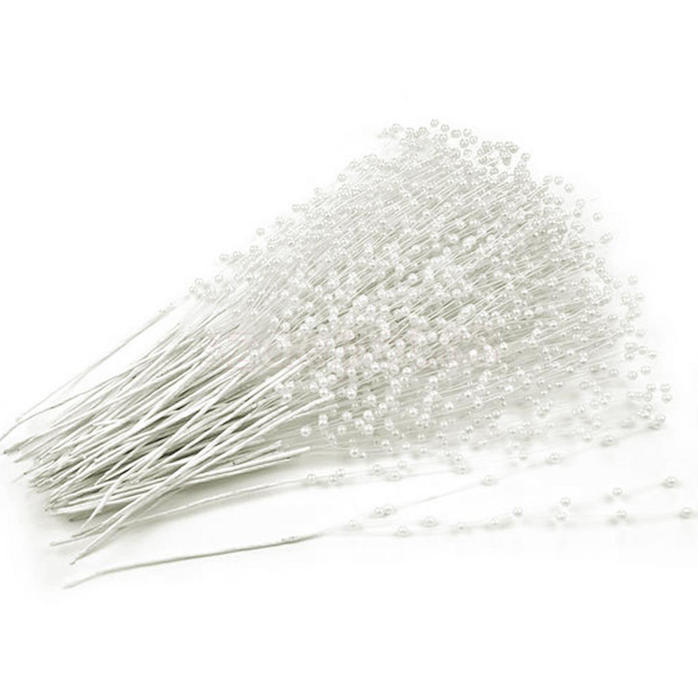 Bridal Bouquet Faux Pearl Stems (10pcs)