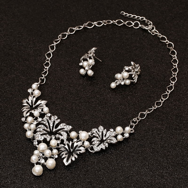 Bridal Jewelry Set Fancy Pearls Bridal Jewelry Set Fancy Pearls