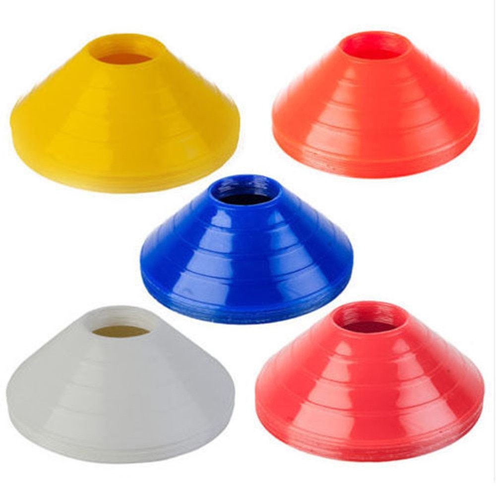 Bright Colored Agility Cones with Holder (10 pcs)