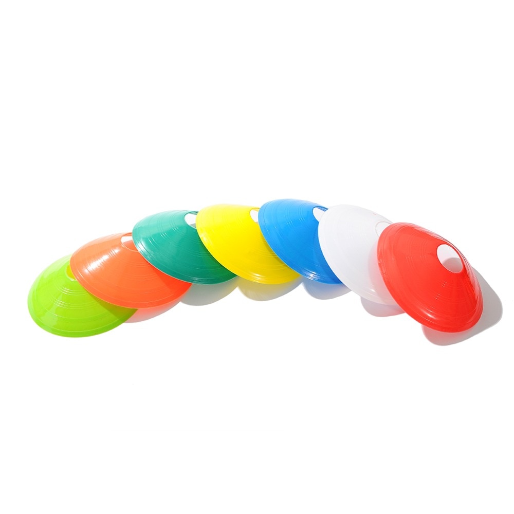 Bright Colored Agility Cones with Holder (10 pcs)