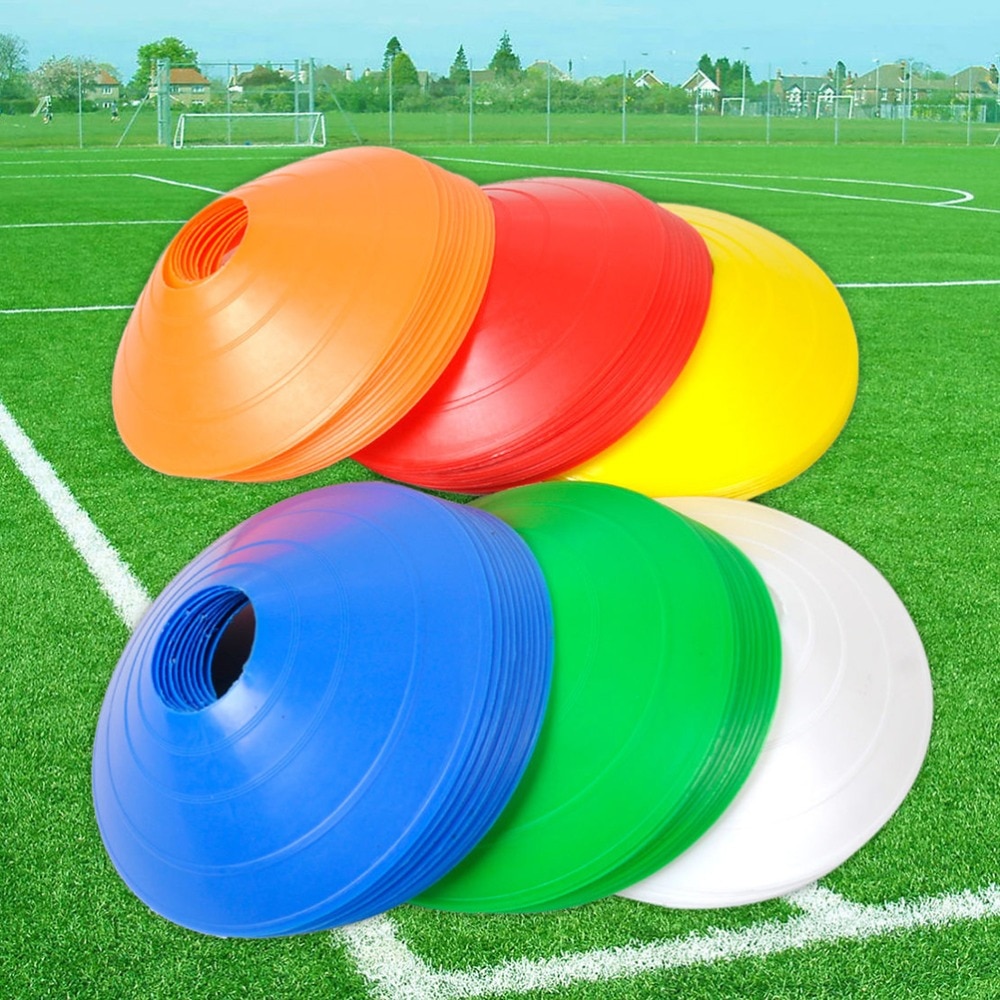 Bright Colored Agility Cones with Holder (10 pcs)