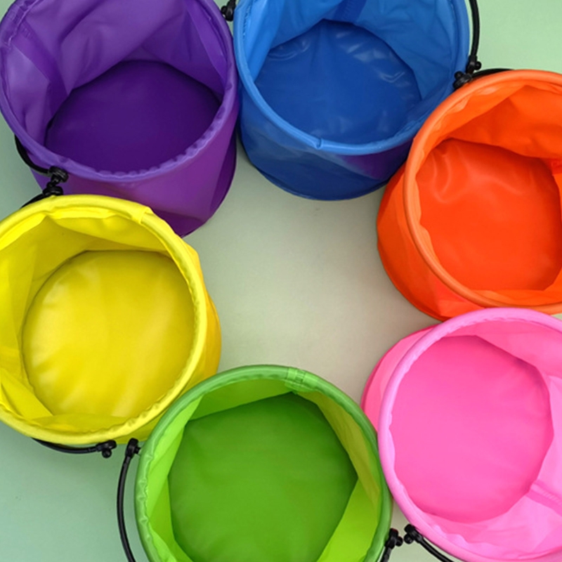 Brightly Colored Collapsible Sand Bucket Brightly Colored Collapsible Sand Bucket