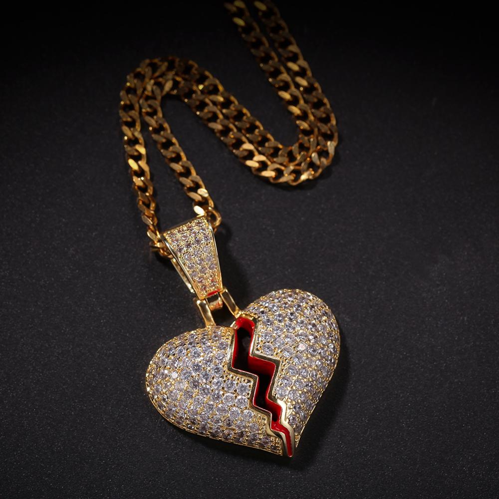 Broken Heart Necklace Fashionable Jewelry Broken Heart Necklace Fashionable Jewelry