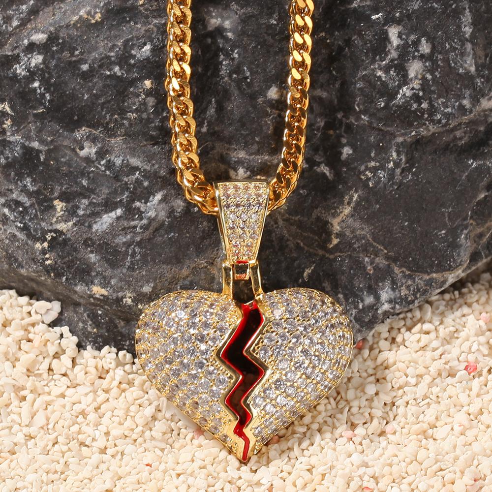 Broken Heart Necklace Fashionable Jewelry Broken Heart Necklace Fashionable Jewelry