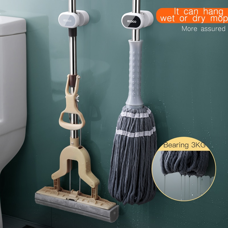 Broom Hanger Self-Adhesive Wall-Mount Hook