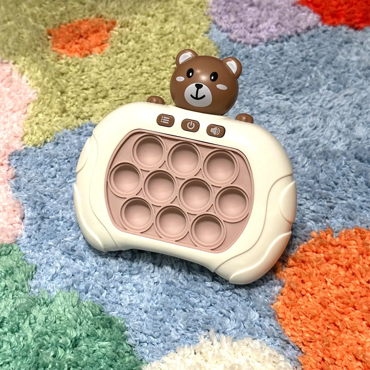 Brown Bear Model Press Press Music Extractor Puzzle Decompression Bear Game Console Beat The Level Whack-a-Mole Toy Brown Bear Model Press Press Music Extractor Puzzle Decompression Bear Game Console Beat The Level Whack-a-Mole Toy