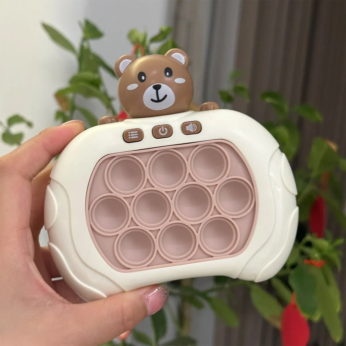 Brown Bear Model Press Press Music Extractor Puzzle Decompression Bear Game Console Beat The Level Whack-a-Mole Toy Brown Bear Model Press Press Music Extractor Puzzle Decompression Bear Game Console Beat The Level Whack-a-Mole Toy