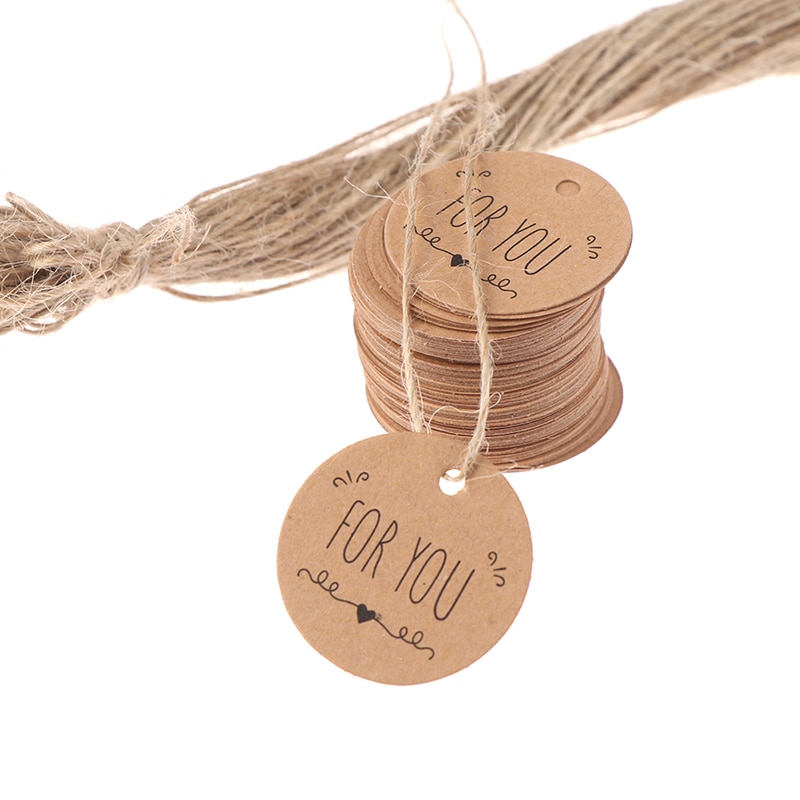 Brown Kraft Paper Gift Tags (100pcs) Brown Kraft Paper Gift Tags (100pcs)