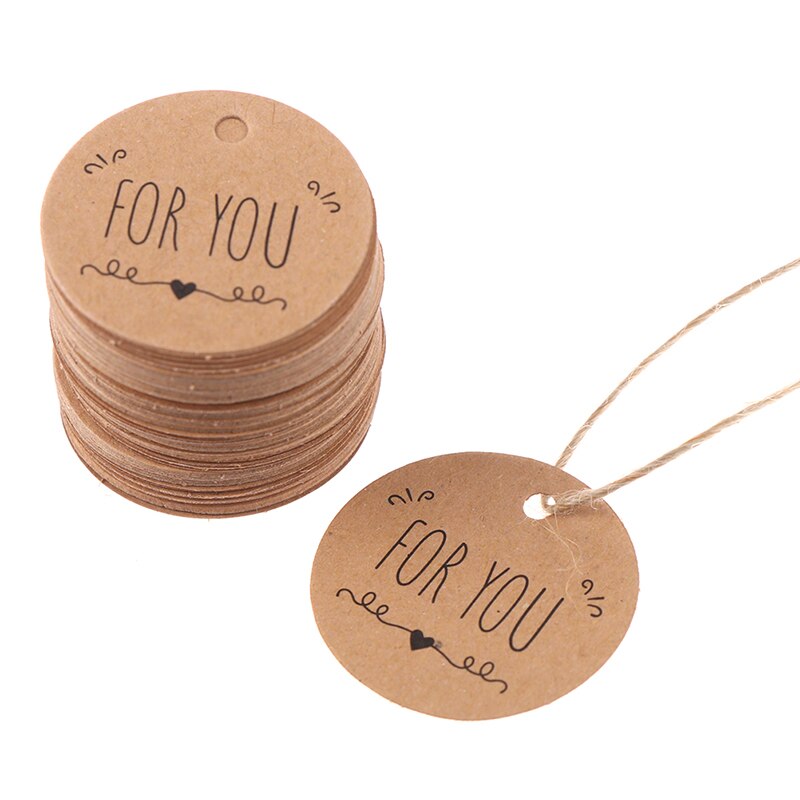 Brown Kraft Paper Gift Tags (100pcs) Brown Kraft Paper Gift Tags (100pcs)