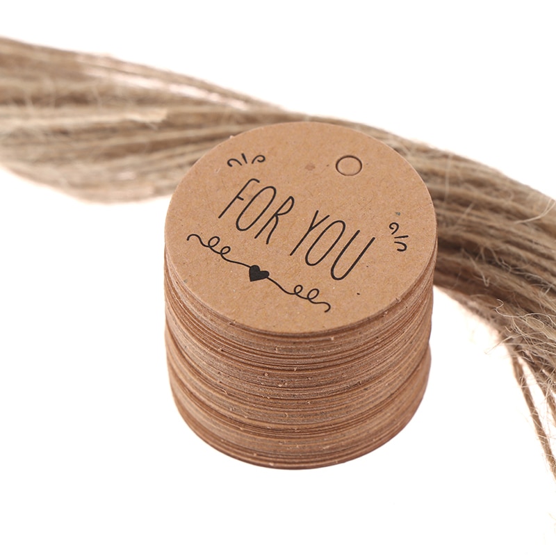 Brown Kraft Paper Gift Tags (100pcs) Brown Kraft Paper Gift Tags (100pcs)