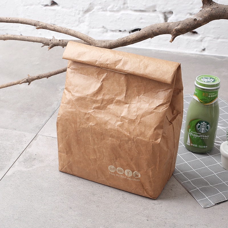 Brown Paper Bag Reusable Lunch Box Brown Paper Bag Reusable Lunch Box