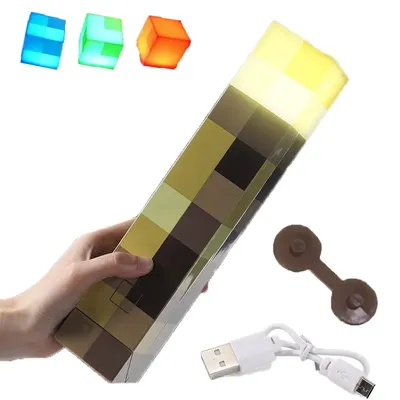 Brownstone Flashlight Torch Lamp Bedroom Decorative Light LED Night Light USB Charging with Buckle 11inch Children Gift Brownstone Flashlight Torch Lamp Bedroom Decorative Light LED Night Light USB Charging with Buckle 11inch Children Gift