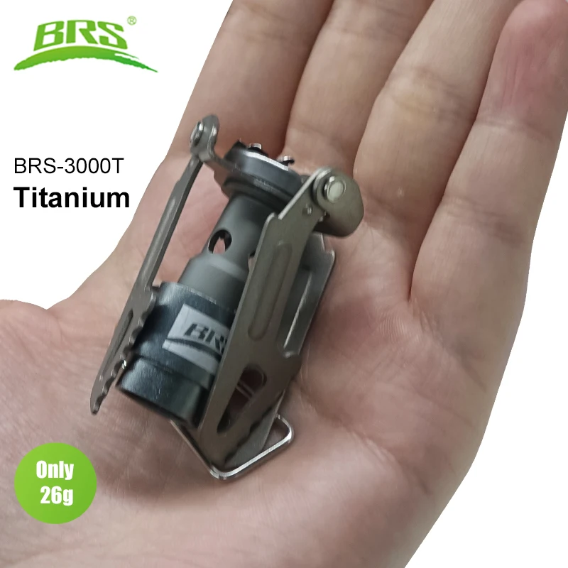 BRS Outdoor Gas Stove Mini Titanium Camping Gas Burner 25g Ultralight Cooking Stove Survival Furnace Picnic Gas Cooker