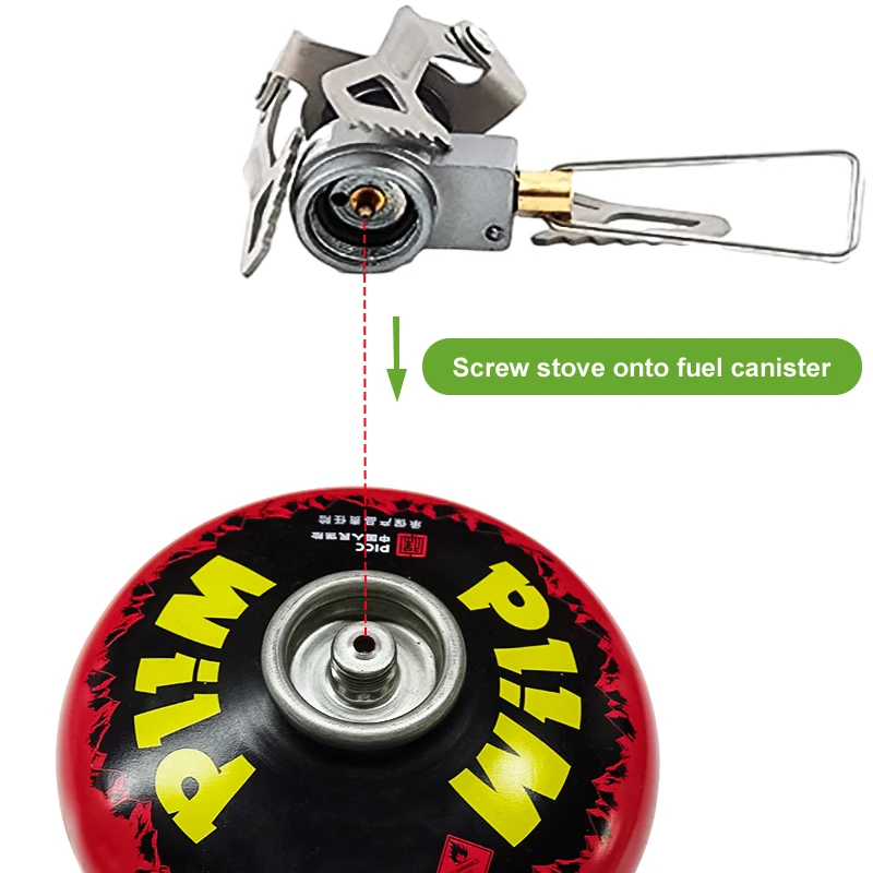 BRS Outdoor Gas Stove Mini Titanium Camping Gas Burner 25g Ultralight Cooking Stove Survival Furnace Picnic Gas Cooker