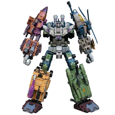 Bruticus Transformation Cool Anime 5 in 1 Action Figure Robot Car Military Tank Model Toys Gifts Onslaugh Oversize 43CM
