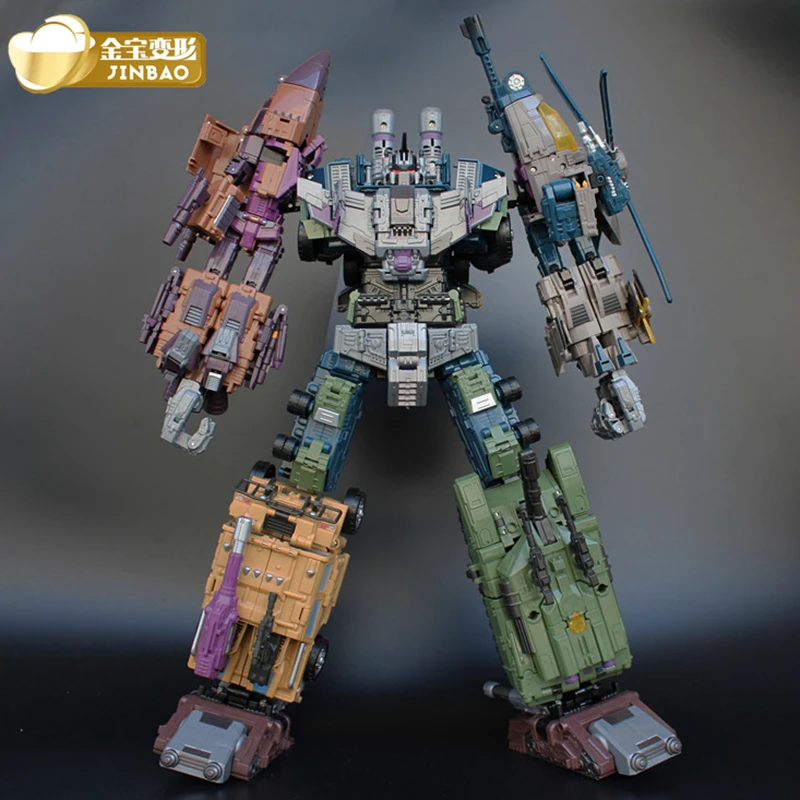 Bruticus Transformation Cool Anime 5 in 1 Action Figure Robot Car Military Tank Model Toys Gifts Onslaugh Oversize 43CM