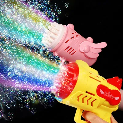 Bubble Gun Kids Toys Electric Automatic Soap Rocket Bubbles Machine Outdoor Wedding Party Toy LED Light Children Bubble Gun Kids Toys Electric Automatic Soap Rocket Bubbles Machine Outdoor Wedding Party Toy LED Light Children