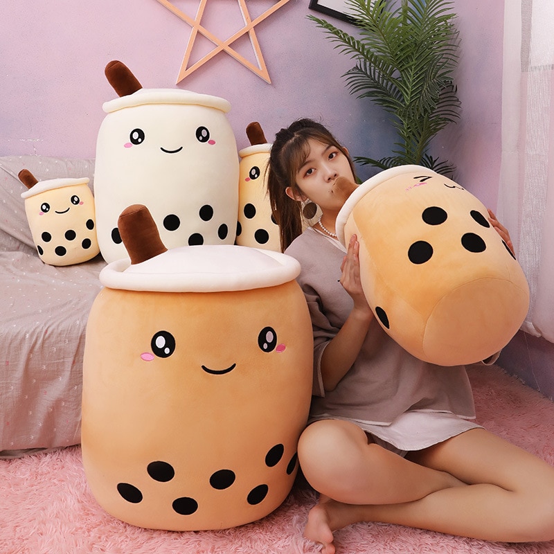 Bubble Tea Plush Cute Tea Cup Pillow Bubble Tea Plush Cute Tea Cup Pillow