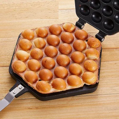 Bubble Waffle Iron Non Stick Cooker
