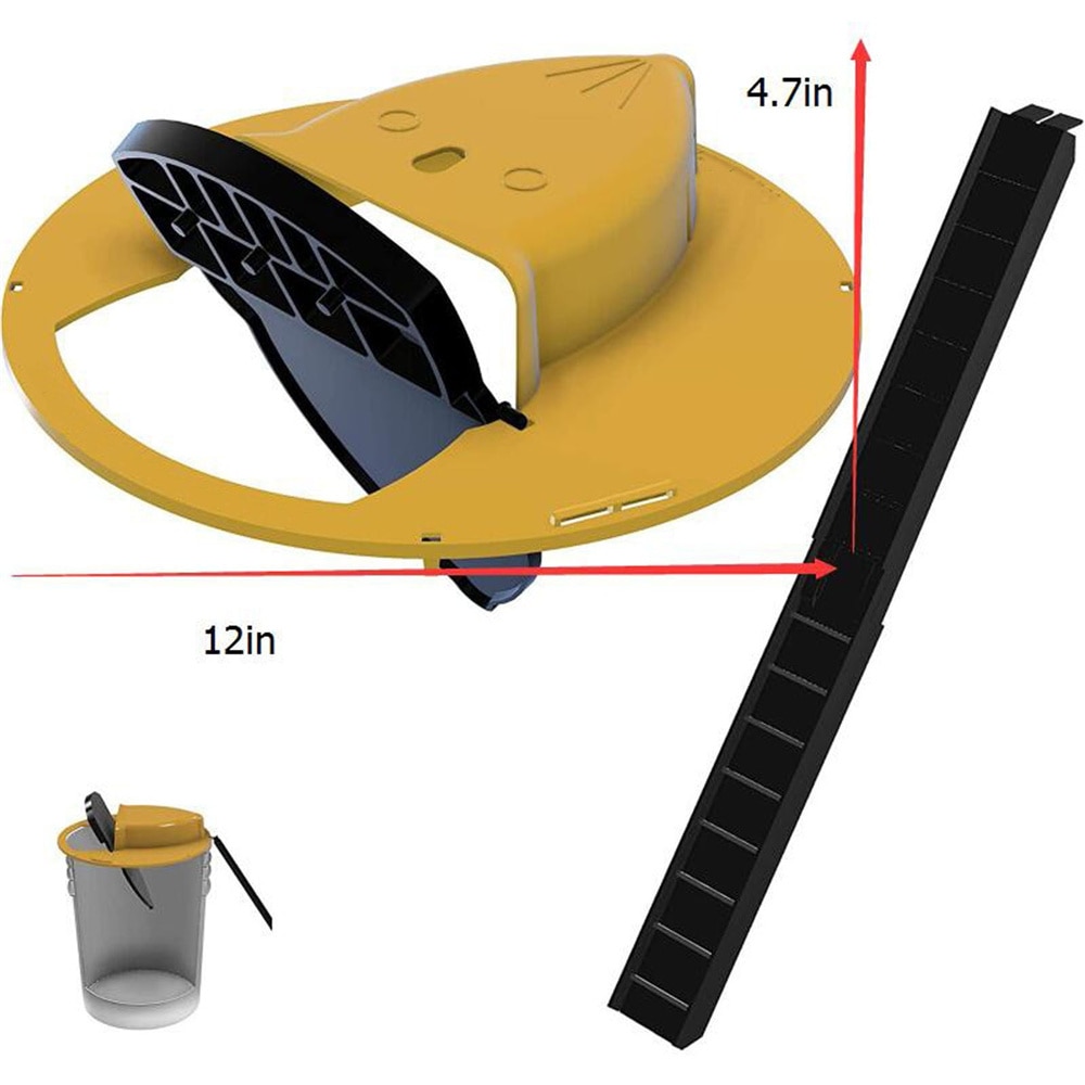 Bucket Flip and Slide Mouse Trap