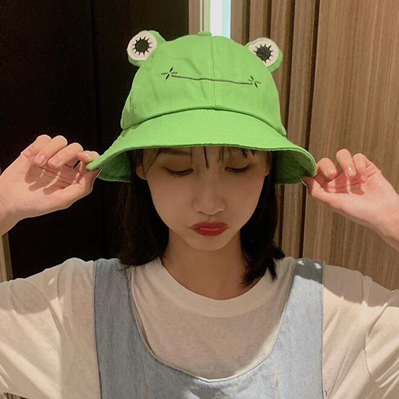Bucket Hat Frog Design Headwear Bucket Hat Frog Design Headwear