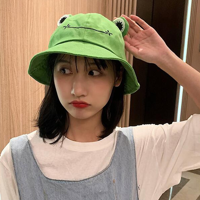 Bucket Hat Frog Design Headwear