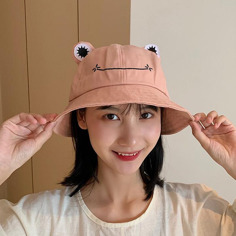 Bucket Hat Frog Design Headwear