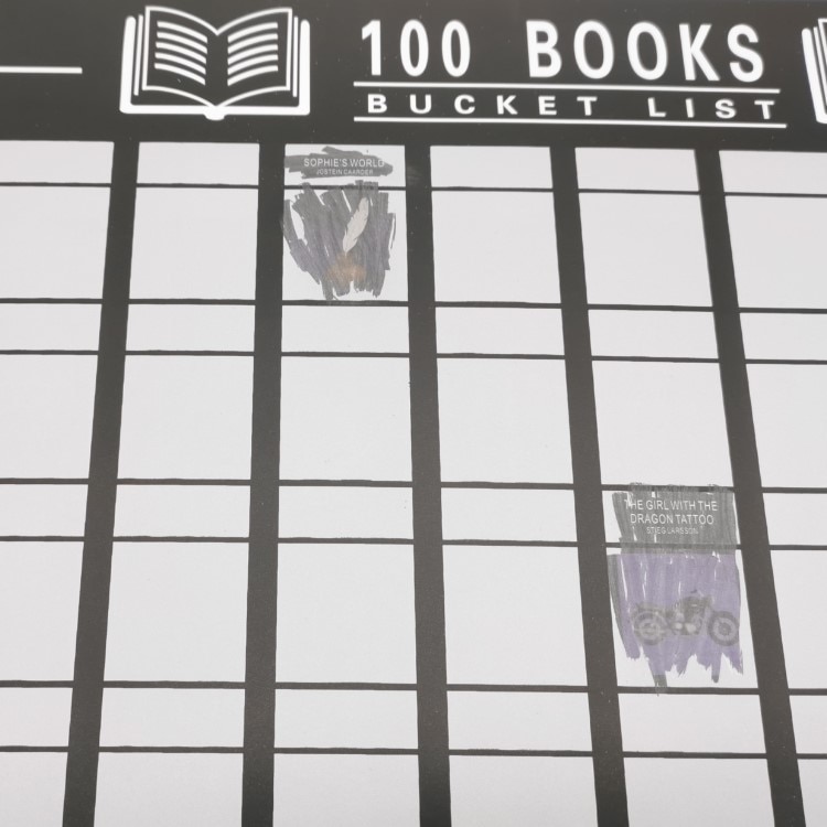 Bucket List 100 Books Scratch Off Poster Bucket List 100 Books Scratch Off Poster