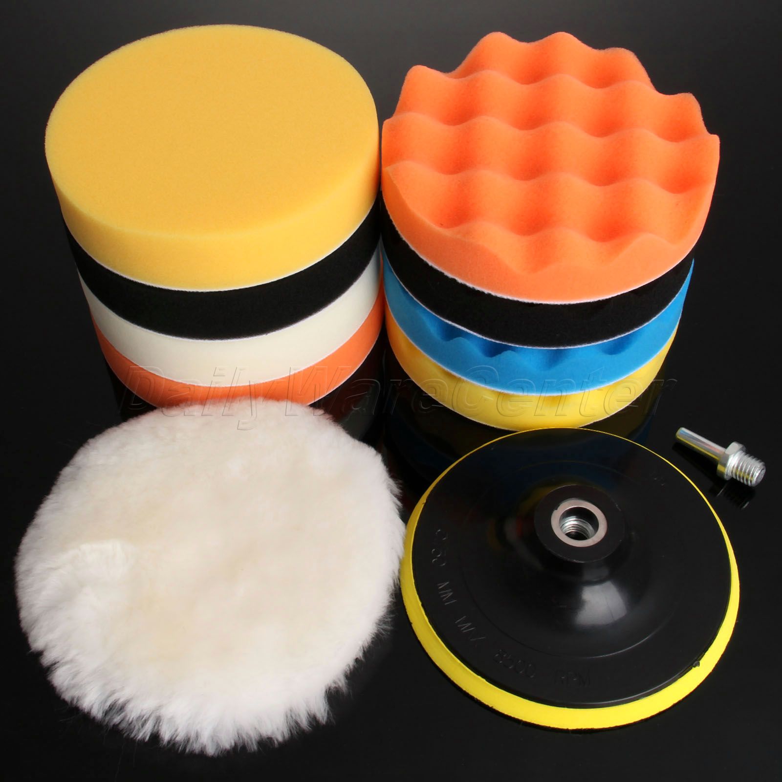 Buffer Polisher Car Polish Car Wax Pads (Set of 11) Buffer Polisher Car Polish Car Wax Pads (Set of 11)